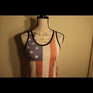 New American flag Altru USA tank top small